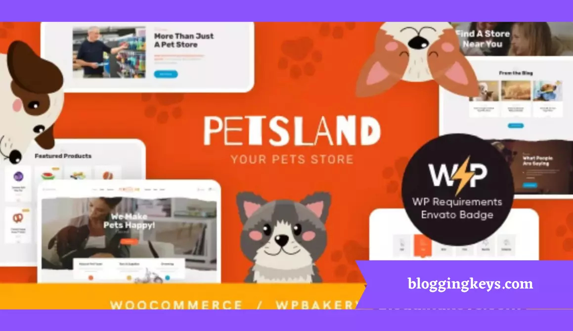 Pets Land Animals Shop WordPress Theme