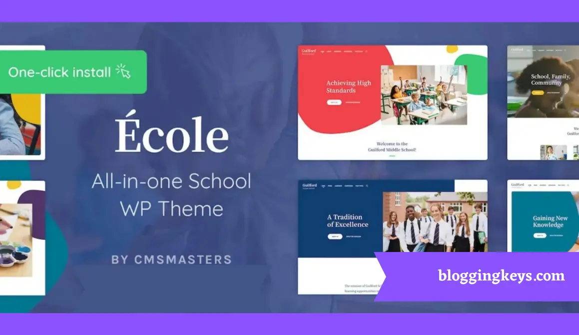 Ecole Education and School WordPress Theme