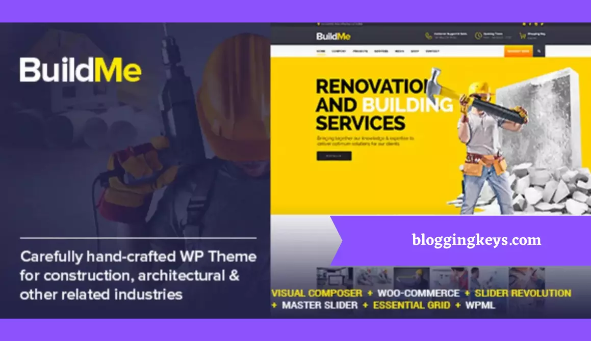 BuildMe Construction and Architectural WordPress Theme